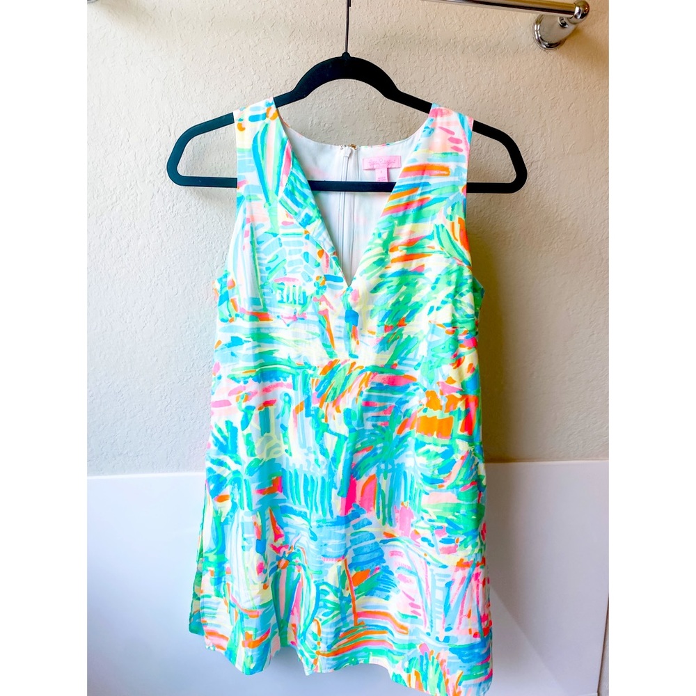 Lilly Pulitzer Tanya Romper Multi Sea Salt and Sun EUC Size 2